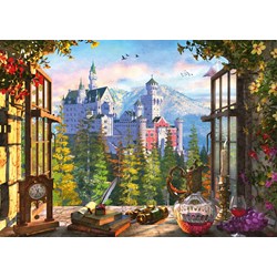 Schmidt Spiele (58386) - "View of the Fairytale Castle" - 1000 pezzi