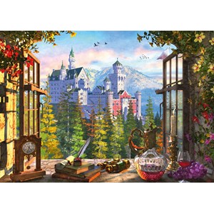 Schmidt Spiele (58386) - "View of the Fairytale Castle" - 1000 pezzi