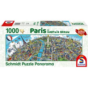 Schmidt Spiele (59597) - Hartwig Braun: "Paris Cityscape" - 1000 pezzi