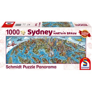 Schmidt Spiele (59595) - Hartwig Braun: "Sidney Cityscape" - 1000 pezzi