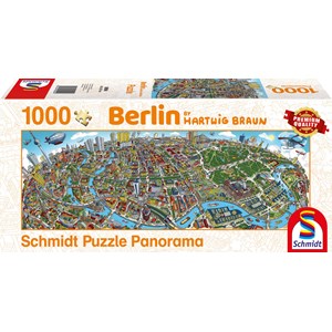 Schmidt Spiele (59594) - Hartwig Braun: "Berlin Cityscape" - 1000 pezzi