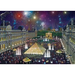Schmidt Spiele (59648) - Alexander Chen: "Fireworks at the Louvre" - 1000 pezzi