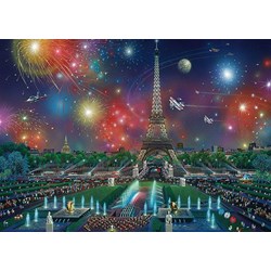 Schmidt Spiele (59651) - Alexander Chen: "Fireworks at the Eiffel Tower" - 1000 pezzi