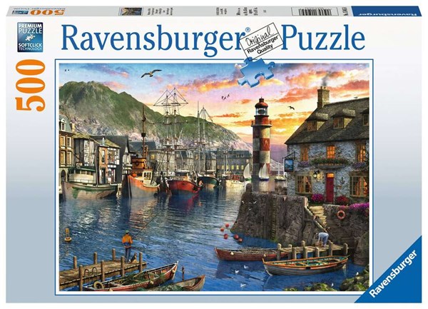 Ravensburger (15045) - "Sunrise at the Port" - 500 pezzi