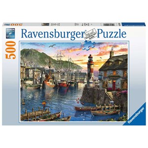 Ravensburger (15045) - "Sunrise at the Port" - 500 pezzi