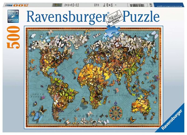 Ravensburger (15043) - "World of Butterflies" - 500 pezzi