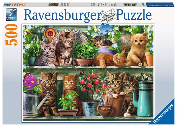 Ravensburger (14824) - "Cats on the Shelf" - 500 pezzi