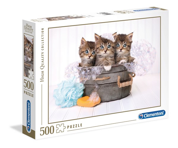 Clementoni (35065) - "Kittens and Soap" - 500 pezzi