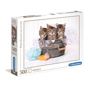 Clementoni (35065) - "Kittens and Soap" - 500 pezzi