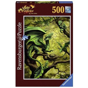 Ravensburger (14789) - Ann Stookey: "Forest Dragon" - 500 pezzi