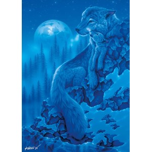Ravensburger (19119) - "Midnight Wolves" - 1000 pezzi