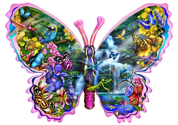 SunsOut (95234) - Lori Schory: "Butterfly Waterfall" - 850 pezzi