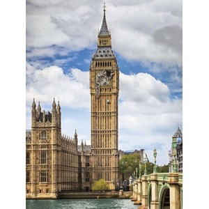 Ravensburger (16009) - "Funny cat on Big Ben" - 1500 pezzi