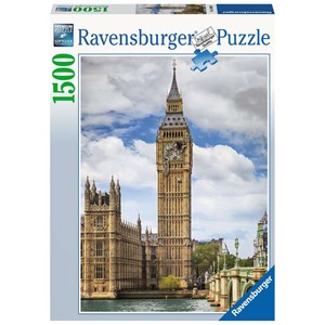 Ravensburger (16009) - "Funny cat on Big Ben" - 1500 pezzi