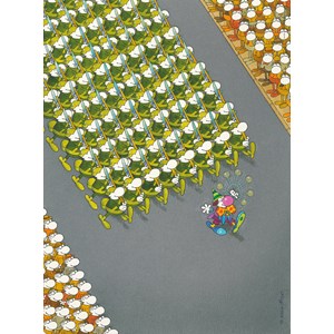 Clementoni (35078) - Guillermo Mordillo: "The March" - 500 pezzi