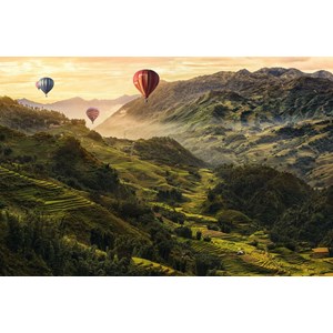Ravensburger (17076) - "Rice terraces in Asia" - 3000 pezzi