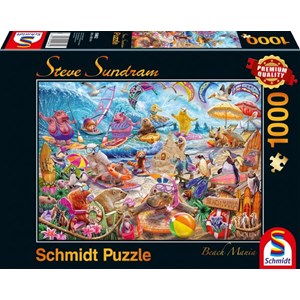 Schmidt Spiele (59662) - Steve Sundram: "Beach Mania" - 1000 pezzi