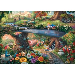 Schmidt Spiele (59636) - Thomas Kinkade: "Alice im Wunderlan" - 1000 pezzi
