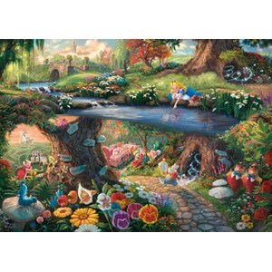 Schmidt Spiele (59636) - Thomas Kinkade: "Alice im Wunderlan" - 1000 pezzi