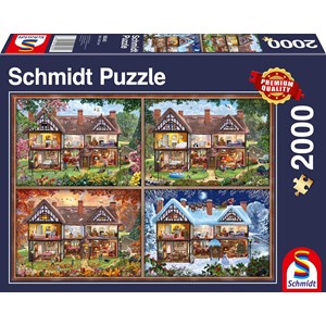 Schmidt Spiele (58345) - "House of Four Seasons" - 2000 pezzi