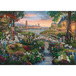 Schmidt Spiele (59489) - Thomas Kinkade: "101 Dalmatians" - 1000 pezzi