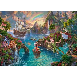 Schmidt Spiele (59635) - Thomas Kinkade: "Peter Pan" - 1000 pezzi