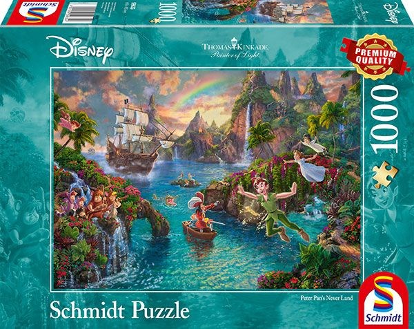 Schmidt Spiele (59635) - Thomas Kinkade: "Peter Pan" - 1000 pezzi
