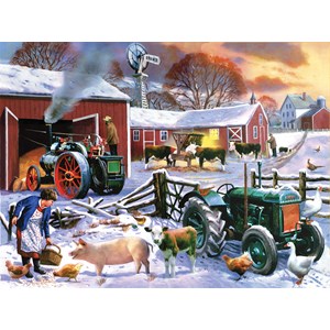 SunsOut (13820) - Kevin Walsh: "Wintertime Farm" - 1000 pezzi