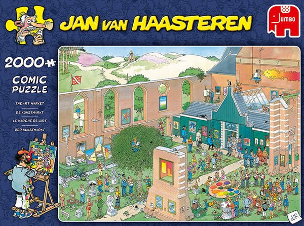 Jumbo (20023) - Jan van Haasteren: "The Art Market" - 2000 pezzi