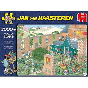 Jumbo (20023) - Jan van Haasteren: "The Art Market" - 2000 pezzi