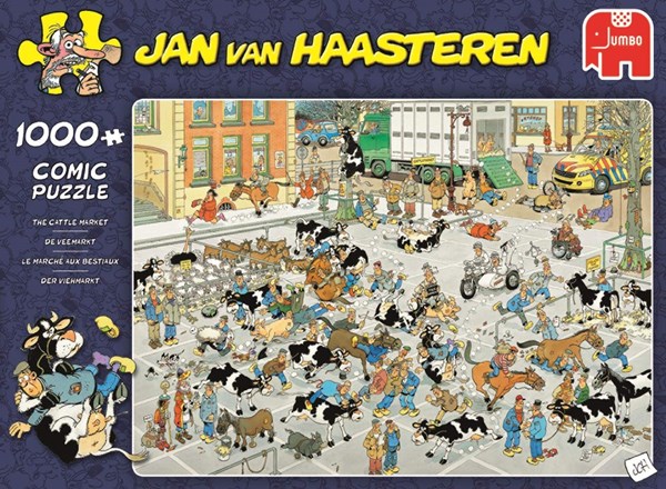 Jumbo (19075) - Jan van Haasteren: "The Cattle Market" - 1000 pezzi