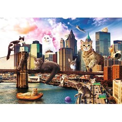 Trefl (10595) - "Cats in New York" - 1000 pezzi