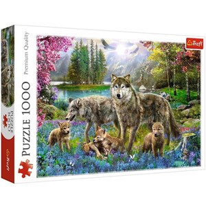 Trefl (10558) - "Wolf Family" - 1000 pezzi