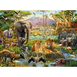 Ravensburger (12891) - "Animals of the Savanna" - 200 pezzi