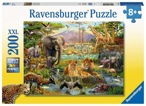 Ravensburger (12891) - "Animals of the Savanna" - 200 pezzi