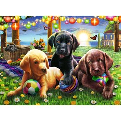 Ravensburger (12886) - "Puppy Picnic" - 100 pezzi
