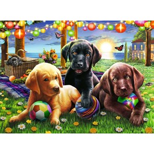Ravensburger (12886) - "Puppy Picnic" - 100 pezzi
