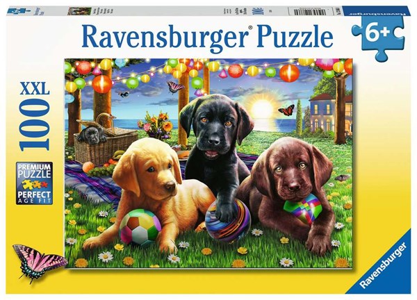 Ravensburger (12886) - "Puppy Picnic" - 100 pezzi