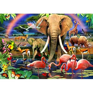 Bluebird Puzzle (70286) - "African Savannah" - 1500 pezzi
