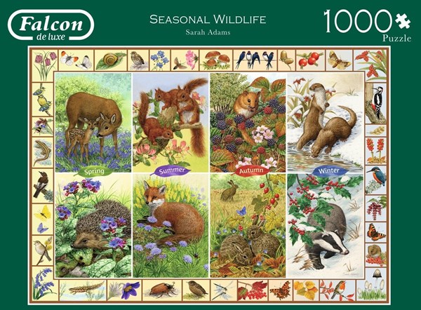Falcon (11200) - Sarah Adams: "Seasonal Wildlife" - 1000 pezzi
