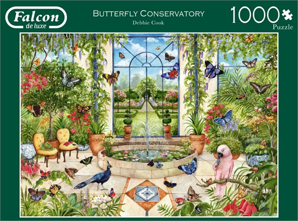 Falcon (11255) - Debbie Cook: "Butterfly Conservatory" - 1000 pezzi
