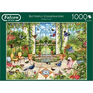 Falcon (11255) - Debbie Cook: "Butterfly Conservatory" - 1000 pezzi
