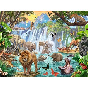 Ravensburger (16461) - "Waterfall Safari" - 1500 pezzi