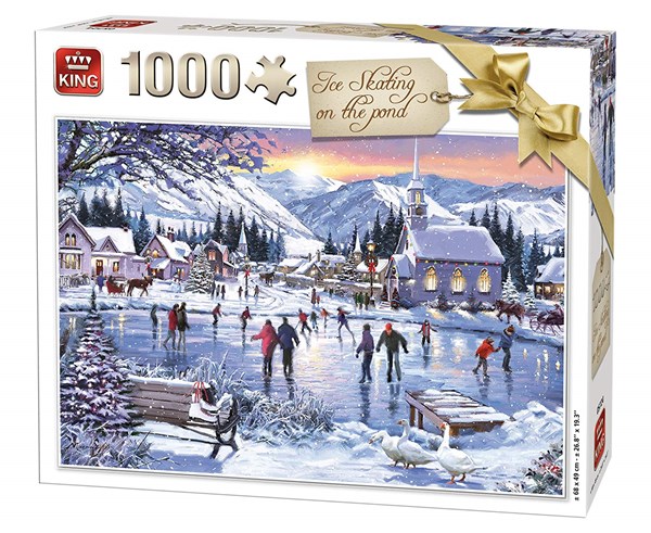 King International (05724) - "Ice Skating on the Pond" - 1000 pezzi