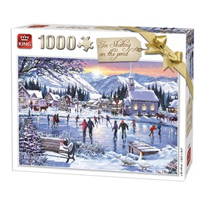 King International (05724) - "Ice Skating on the Pond" - 1000 pezzi