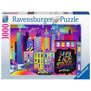 Ravensburger (16454) - "Live Life Colorfully, NYC" - 1000 pezzi