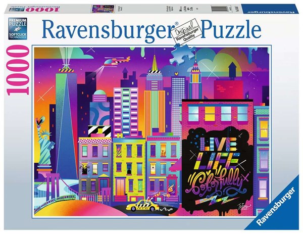 Ravensburger (16454) - "Live Life Colorfully, NYC" - 1000 pezzi
