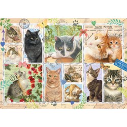 Jumbo (18813) - Francien van Westering: "Cat Stamps" - 1000 pezzi