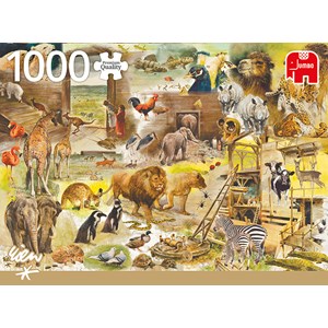 Jumbo (18854) - Rien Poortvliet: "Building Noah’s Ark" - 1000 pezzi