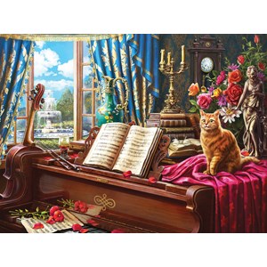 SunsOut (42936) - "Grand Piano Cat" - 1000 pezzi